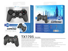 Fekete Techancy TX1705 vezetékes USB gamepad