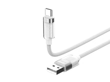 Fehér Techancy USB-A–USB-C kábel