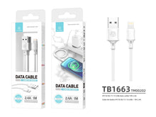 Fehér Techancy USB-A–Lightning kábel