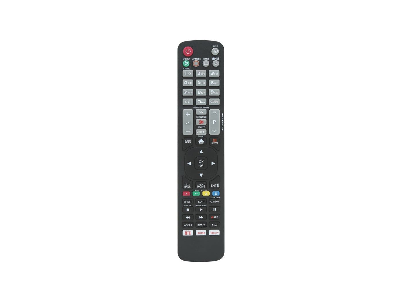 Fekete Techancy TU2412 TV-távirányító LG televíziókhoz