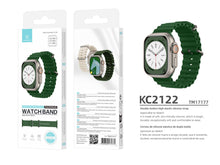 Zöld Techancy szilikon óraszíj Apple Watchhoz