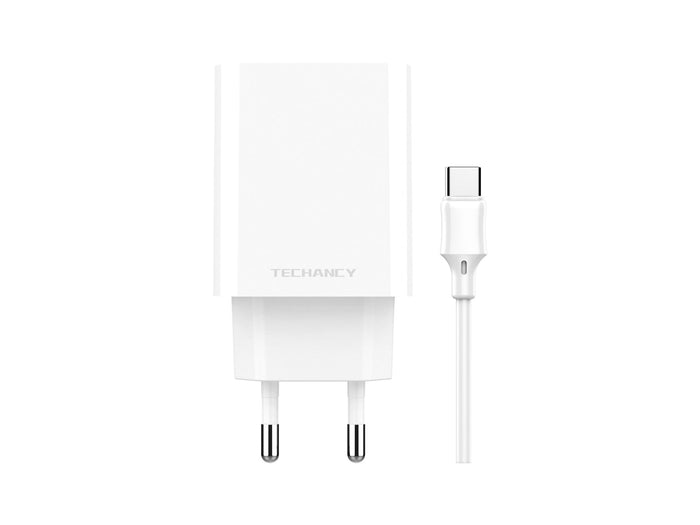 Fehér Techancy TA2803 USB-C töltő szett