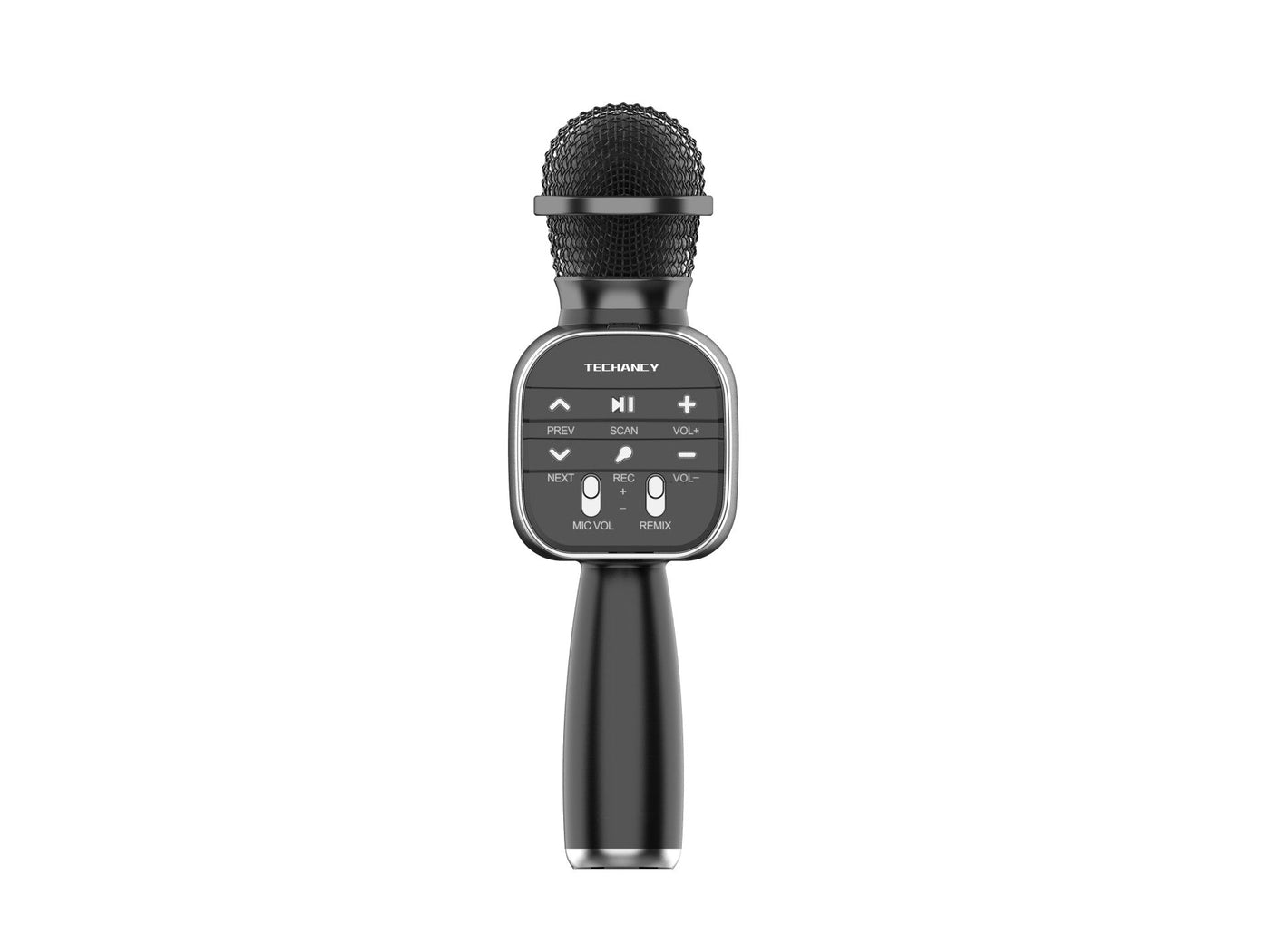 Fekete Techancy KZ1560 Bluetooth karaoke mikrofon