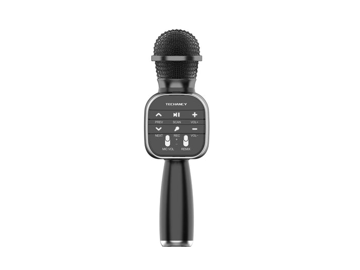 Fekete Techancy KZ1560 Bluetooth karaoke mikrofon