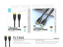 Fekete Techancy HDMI kábel 10 méteres kivitelben