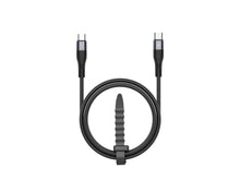 Techancy Cabo de carregamento rápido PD USB C para USB C Preto TB1779, carregamento rápido de 60 W, comprimento 1 m-2