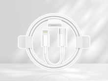 Fehér Techancy USB-C–Lightning adat- és töltőkábel