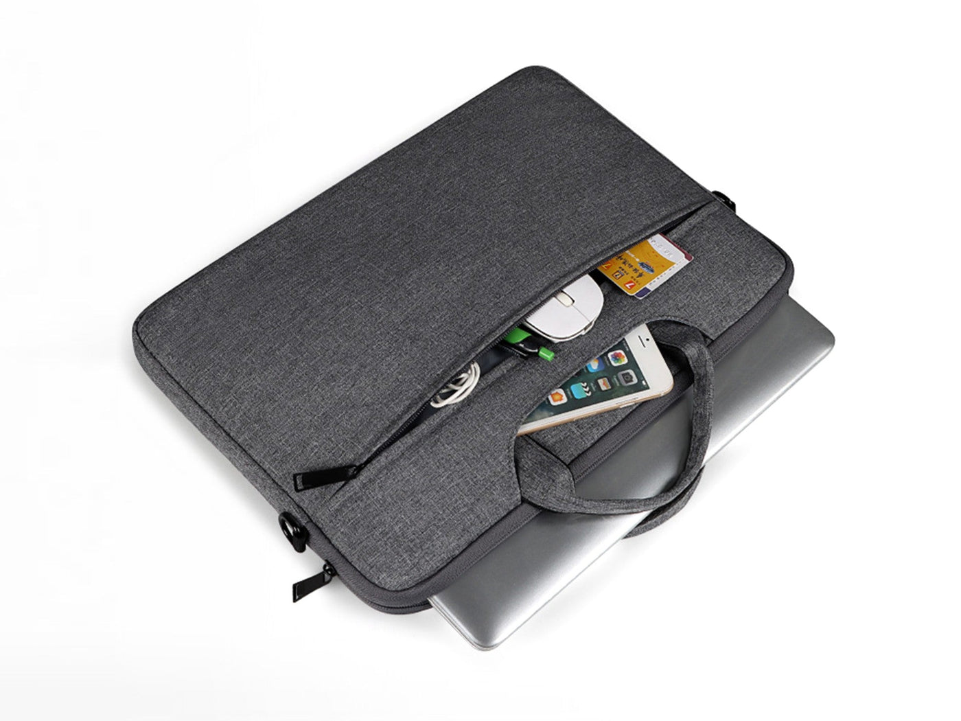 Fekete Techancy laptop táska 13,3 hüvelykes géphez