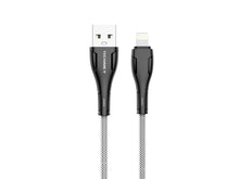 Fekete Techancy USB-A–Lightning adatkábel