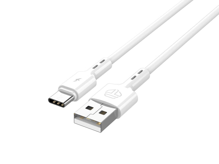 Fehér Techancy USB-A–USB-C adatkábel