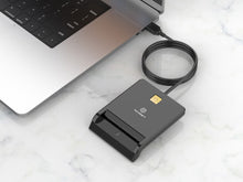 Fekete Techancy USB 2.0 intelligenskártya-olvasó