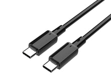 Fekete Techancy USB-C–USB-C kábel 1 m