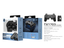 Fekete Techancy TX1703 vezeték nélküli gamepad