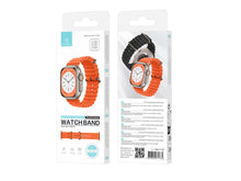 Narancssárga Techancy szilikon Apple Watch szíj