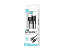 Fekete Techancy USB-A–USB-C kábel