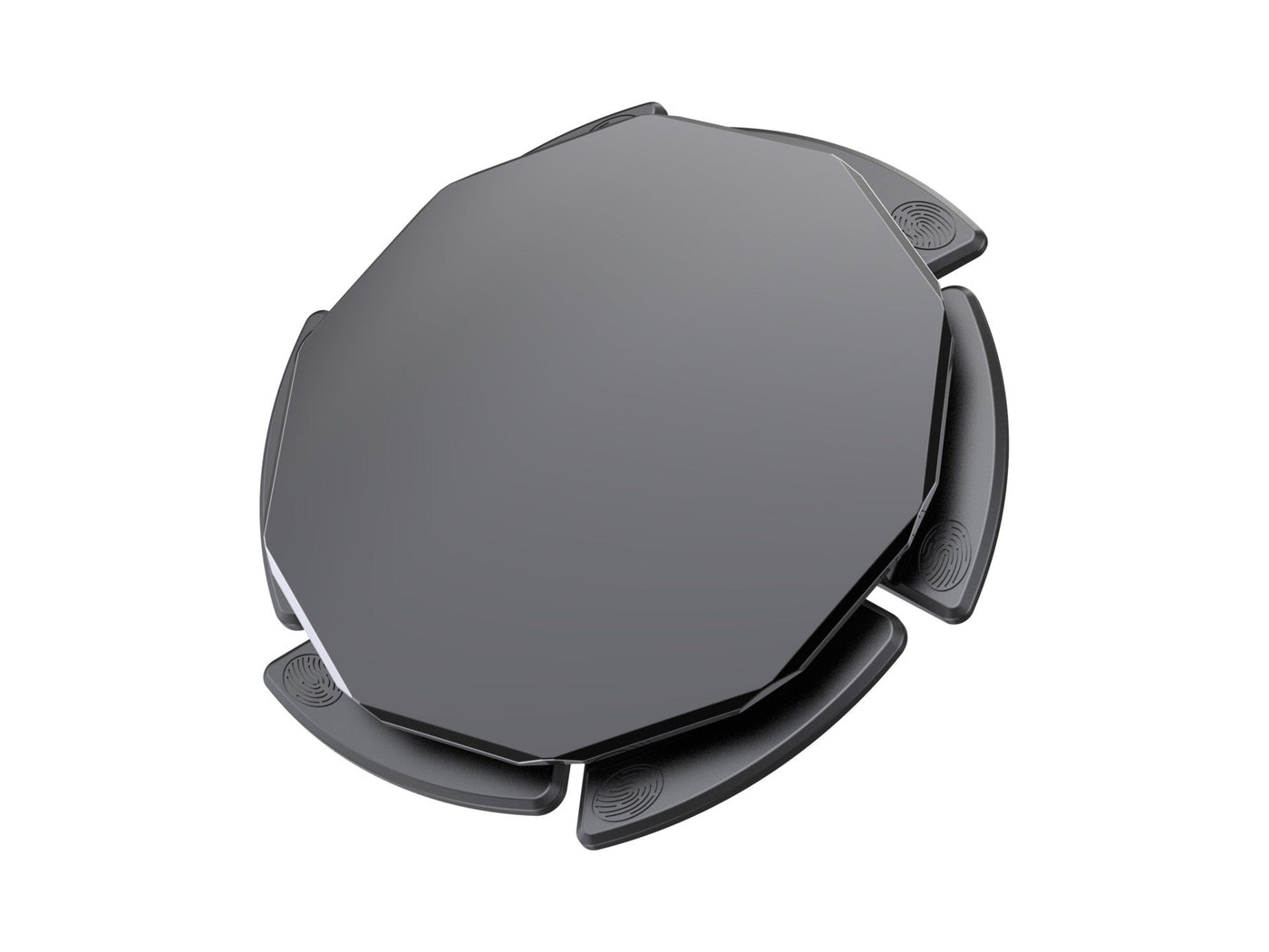 Fekete Techancy tapadókorong-adapter autós telefontartóhoz
