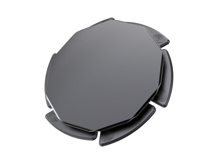 Fekete Techancy tapadókorong-adapter autós telefontartóhoz