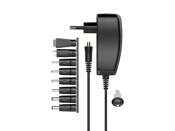 Fekete Techancy TL7342 univerzális hálózati adapter