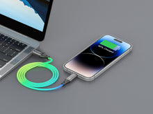 Techancy USB-C–Lightning kábel RGB világítással