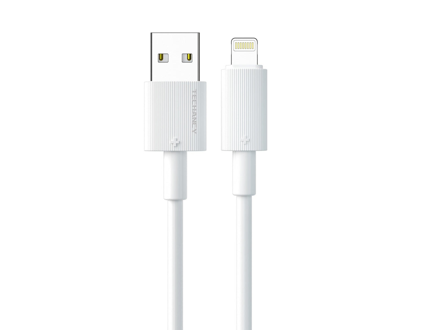 Fehér Techancy USB-A–Lightning kábel