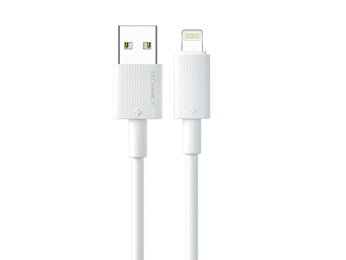 Fehér Techancy USB-A–Lightning kábel
