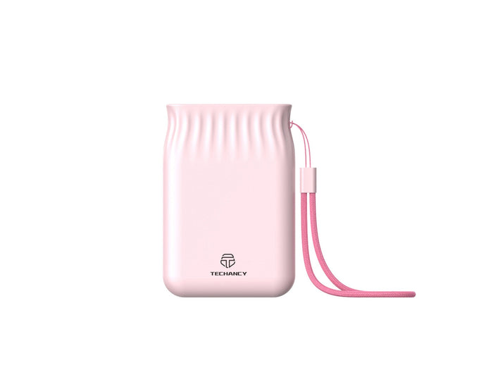 Rózsaszín Techancy 6500 mAh power bank