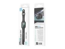 Fekete Techancy KC2115 szilikon Apple Watch szíj védőtokkal
