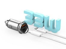 Techancy TC6426 mini autós töltő USB-A és USB-C porttal