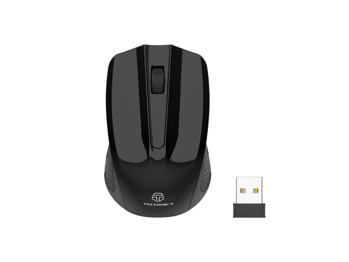 Fekete Techancy TJ6121 vezeték nélküli egér
