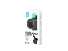 Fekete Techancy KP2709 TWS Bluetooth fülhallgató töltőtokkal
