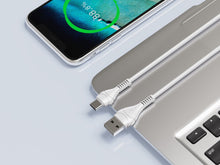 Fehér Techancy USB-C adatkábel 1 m