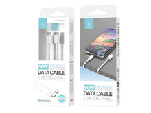 Fehér Techancy USB-C–USB-C adat- és töltőkábel