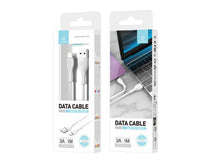 Fehér Techancy USB-A–Lightning adatkábel