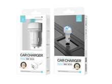 Fehér Techancy TC6416 autós töltő USB-A és USB-C porttal
