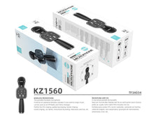 Fekete Techancy KZ1560 Bluetooth karaoke mikrofon