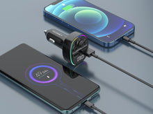 Fekete Techancy TE0870 autós Bluetooth FM-transzmitter