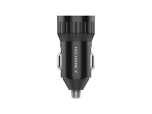 Fekete Techancy TC6430 autós töltő USB-C és USB-A porttal