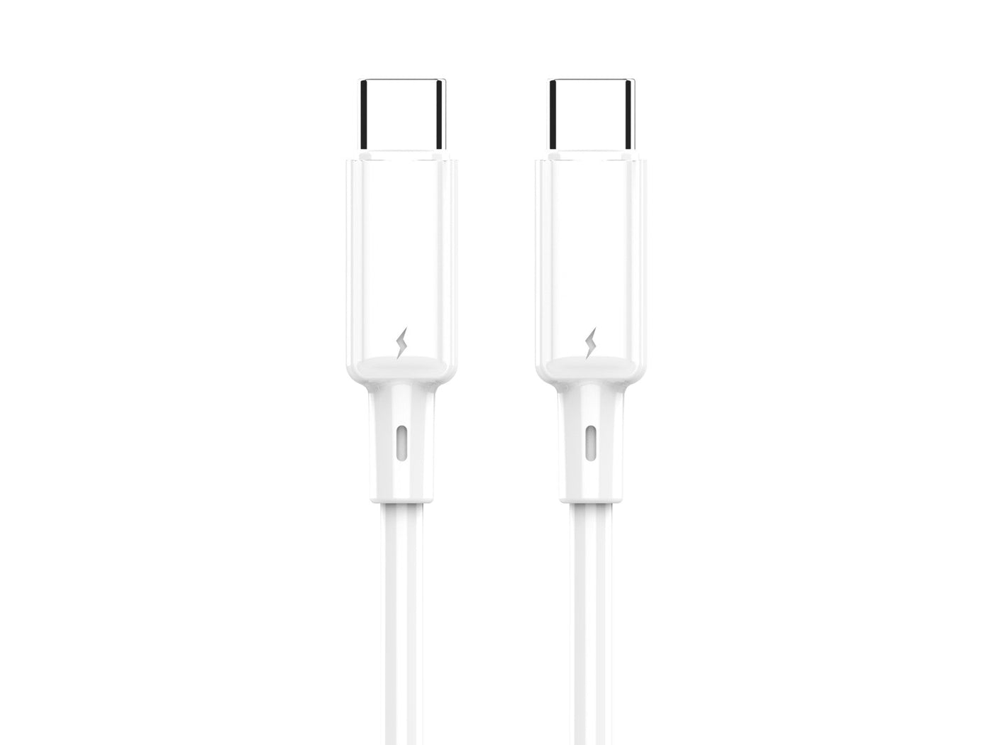 Fehér Techancy USB-C–USB-C kábel