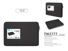 Fekete Techancy laptop sleeve 13,3 hüvelykes laptophoz