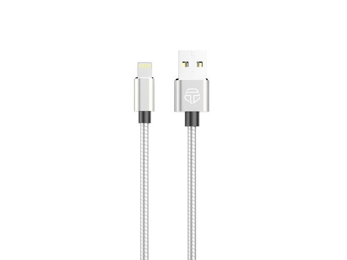 Techancy ezüst USB-A–Lightning kábel 1 m