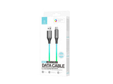 Fekete Techancy TB1799 USB-C adatkábel RGB világítással