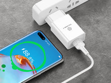 Fehér Techancy TA2788 USB hálózati töltő USB-C kábellel
