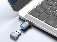 Szürke Techancy USB-C–USB-A OTG adapter