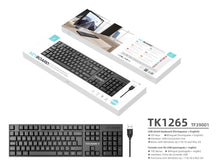 Fekete Techancy TK1265 vezetékes USB billentyűzet