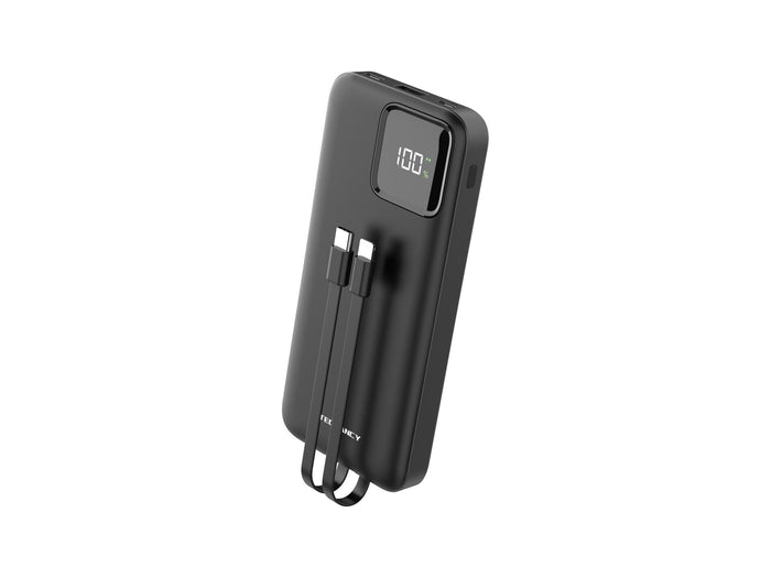 Fekete Techancy TF2783 powerbank digitális kijelzővel