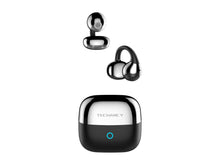 Auriculares Bluetooth Open Ear Techancy KP2717, TWS Mini, Bluetooth 6.0, Gancho de Ouvido, Autonomia 4.5h, Caixa 250mAh, USB-C, Preto-0
