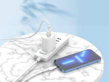 Fehér Techancy USB-A–Lightning kábel