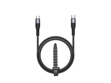 Cabo USB-C para USB-C Techancy TB1794, 60W PD, Carregamento Rapido, Transferencia de Dados, 2m, Aluminio, TPE, Preto-2