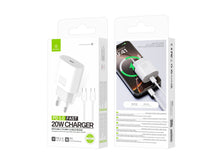 Fehér Techancy TA2824 USB-C gyorstöltő kábellel