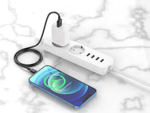 Fekete Techancy USB-A–Lightning kábel